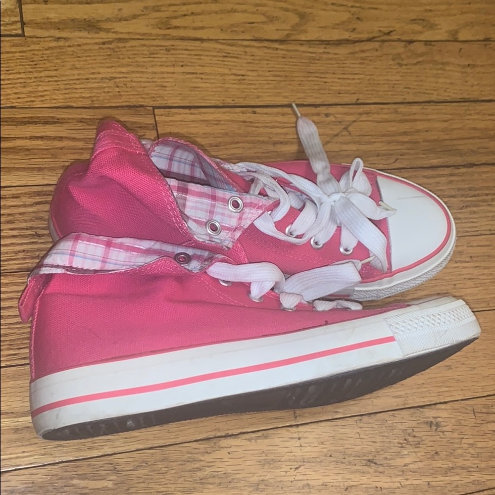Pink sneakers
